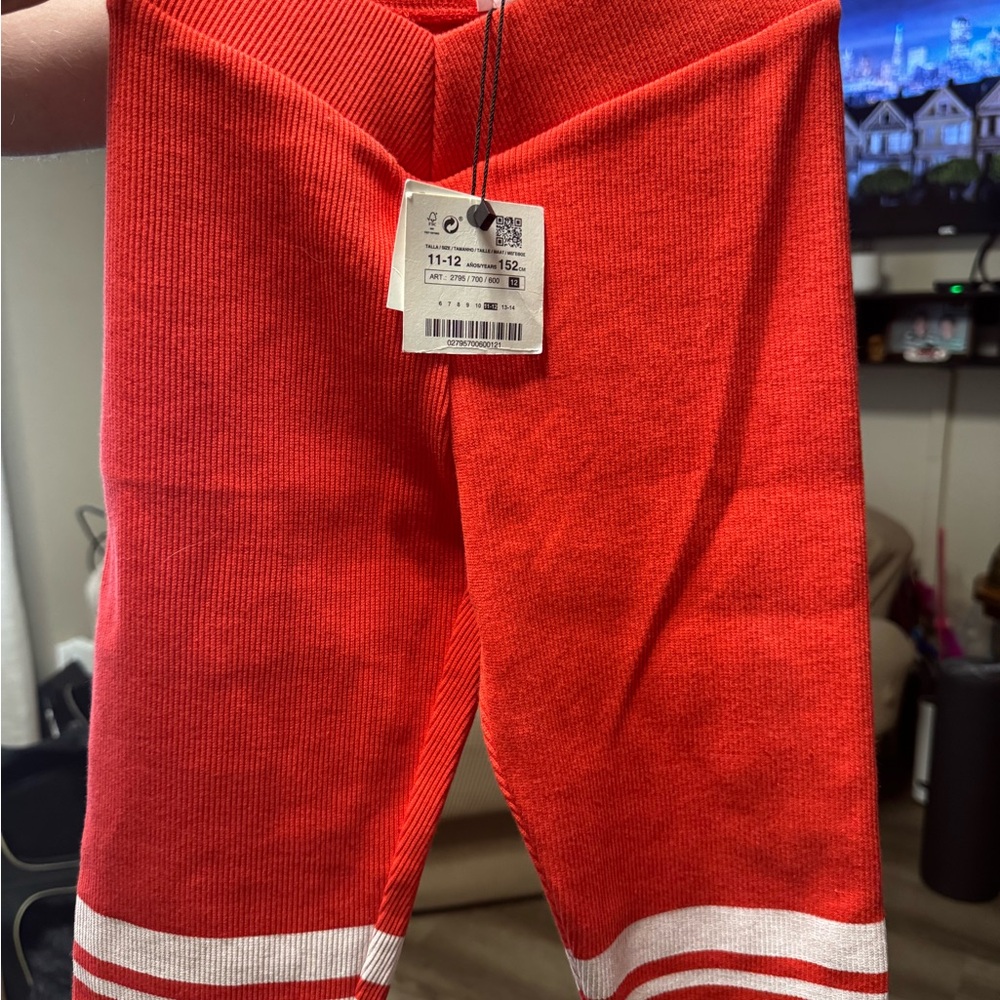 Kids Zara Red Leggings